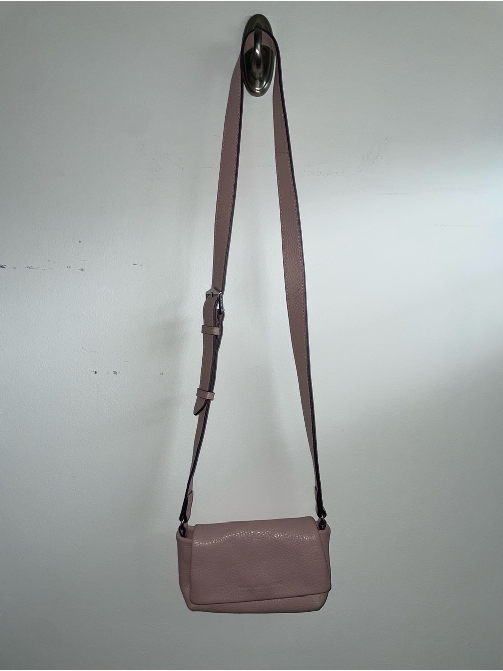 Aimee Kestenberg Pink Mini Pebbled Leather Crossbody - Picture 7 of 13